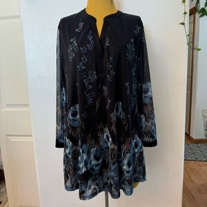 New Timeson Women's 3/4 Sleeve Blouses Casual V Neck  Shirts Double Layers